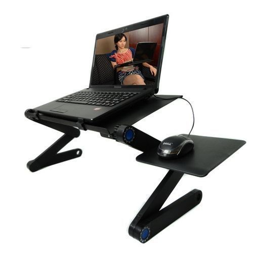 Universal Adjustable Folding Laptop Stand Desk 4 PC Notebook
