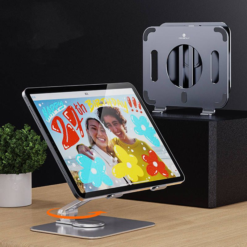 Ergonomic 360° Rotating Stand For IPad, Tablets, Chromebook