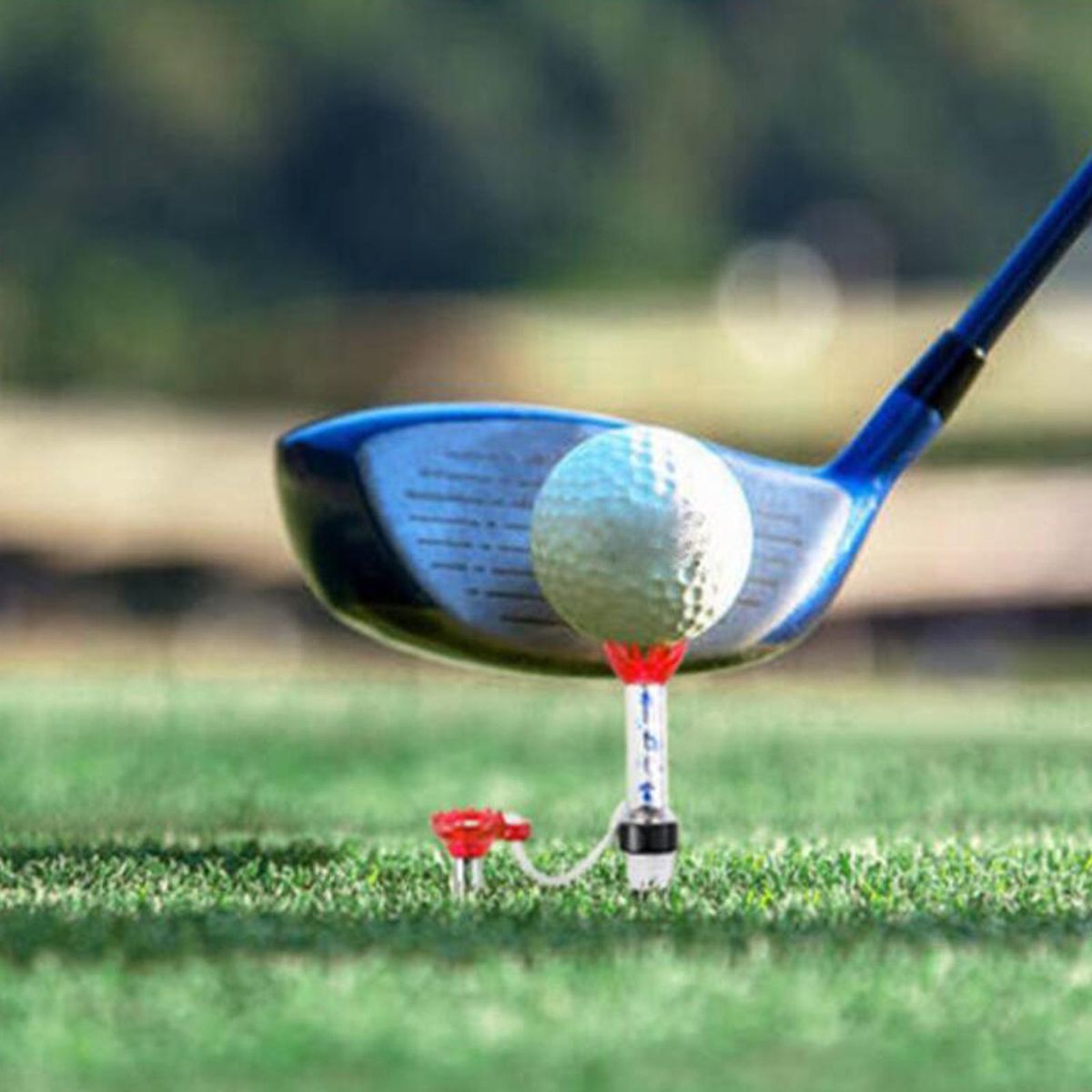 80mm  Golf -Prongs Ball Holder Training Red