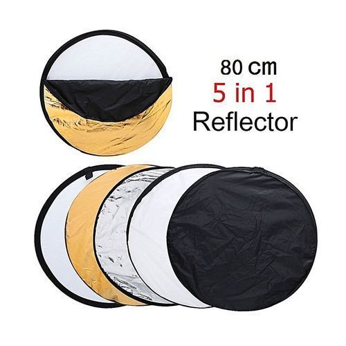 80cm 5 In 1 Photography Lighting Reflector Disc Collapsible Studio Reflector