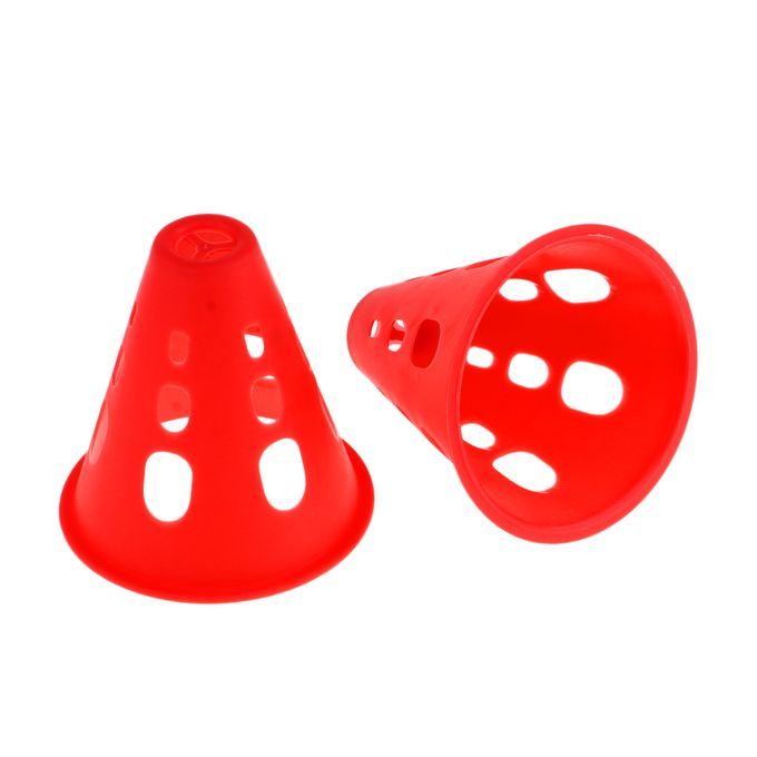 10pcs Plastic Windproof Roadblock Sport Training Traffic Road Cone Red
