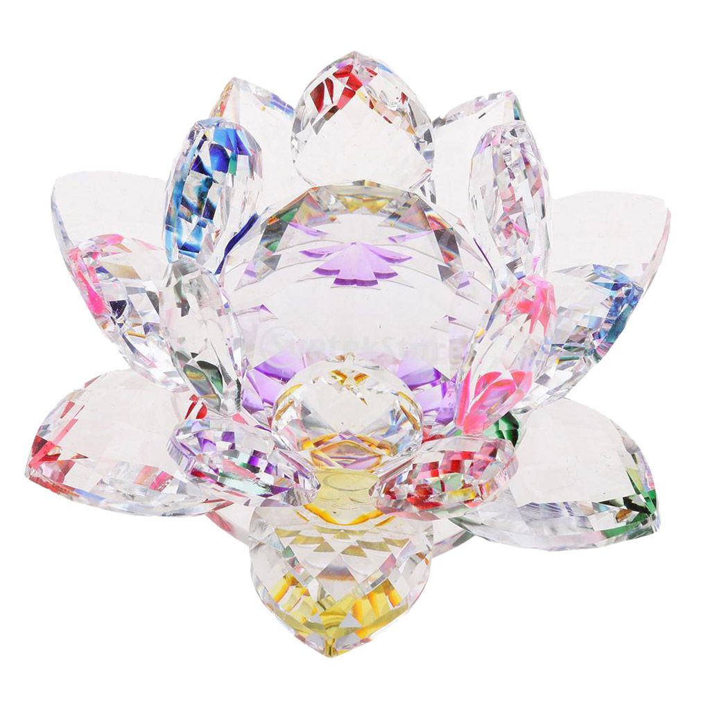 Crystal Figurine Collectibles Lotus Flower