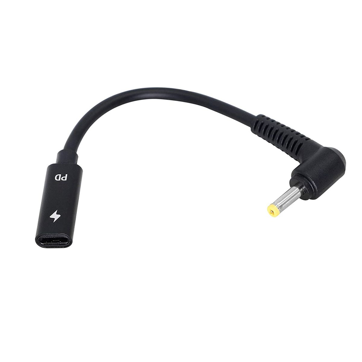 65W PD USB Type C Female To DC 4.0mm X 1.7mm Male Charging Adapter Cable Compatible With Lenovo IdeaPad 310 320 330 330s 120s