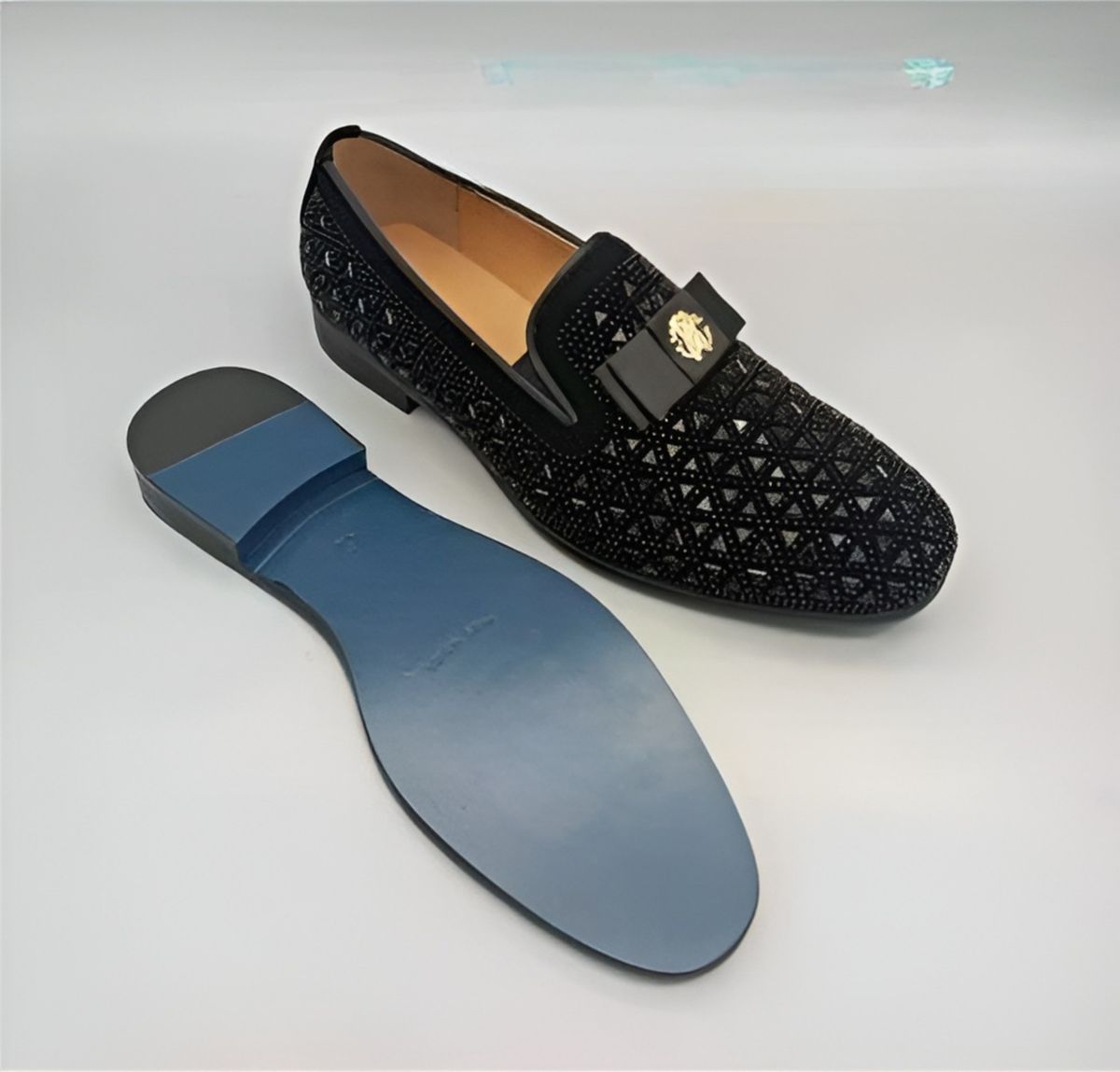 NEW STONE TIE DESIGNERS SHOE BLACK