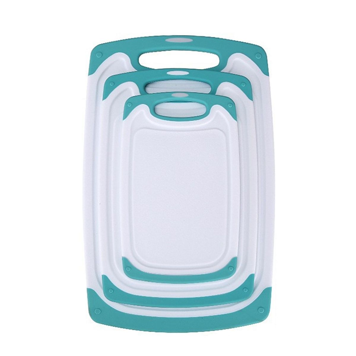 Bpa Cutting Board Kitchen Essentials Non-slip Reversible for Home Green