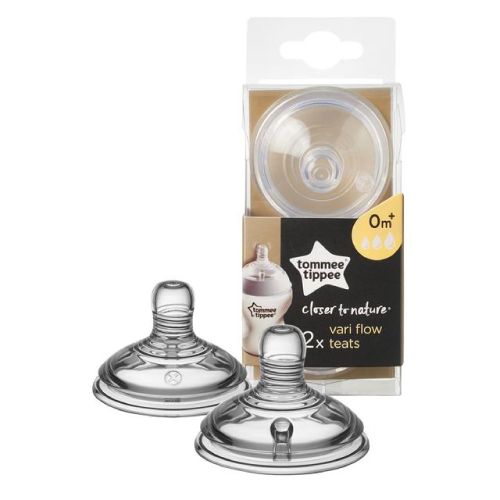 Closer To Nature Variflow Teat 2pk 0M+