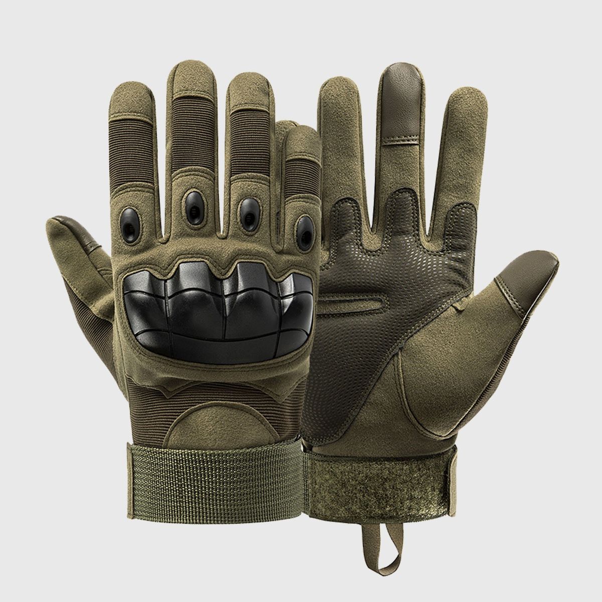 Full Finger Knuckle Gloves Touchscreen Anti-slip Motorbike