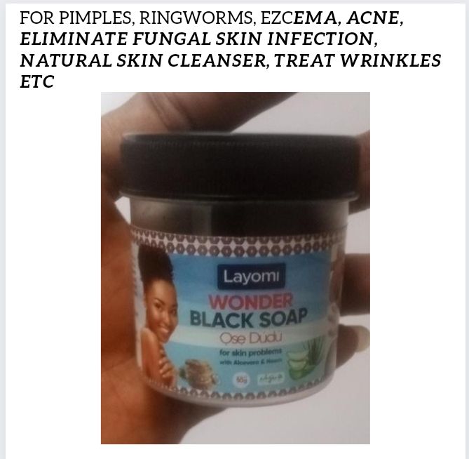 Wonder Black Soap For Skin Problems Witb Aloe Vera And Neem -Pimples And Other Skin Diseases.