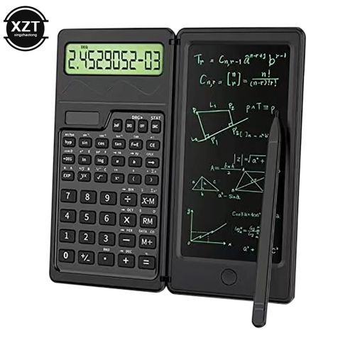 6.5 Inch Portable Calculator LCD Screen Writing Tablet Folding Scientific Calculator Tablet Digital Drawing Pad With Stylus Pen D