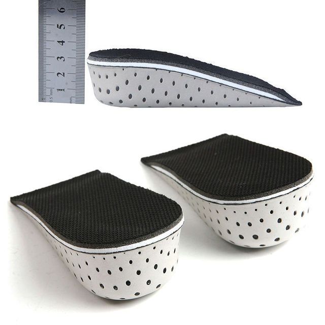 1 Pair Women Men Comfortable Height Increase Insole Unisex Insert Memory Foam Insoles Shoes Full Hlaf Pad Cushion Gift(#half Insoles)