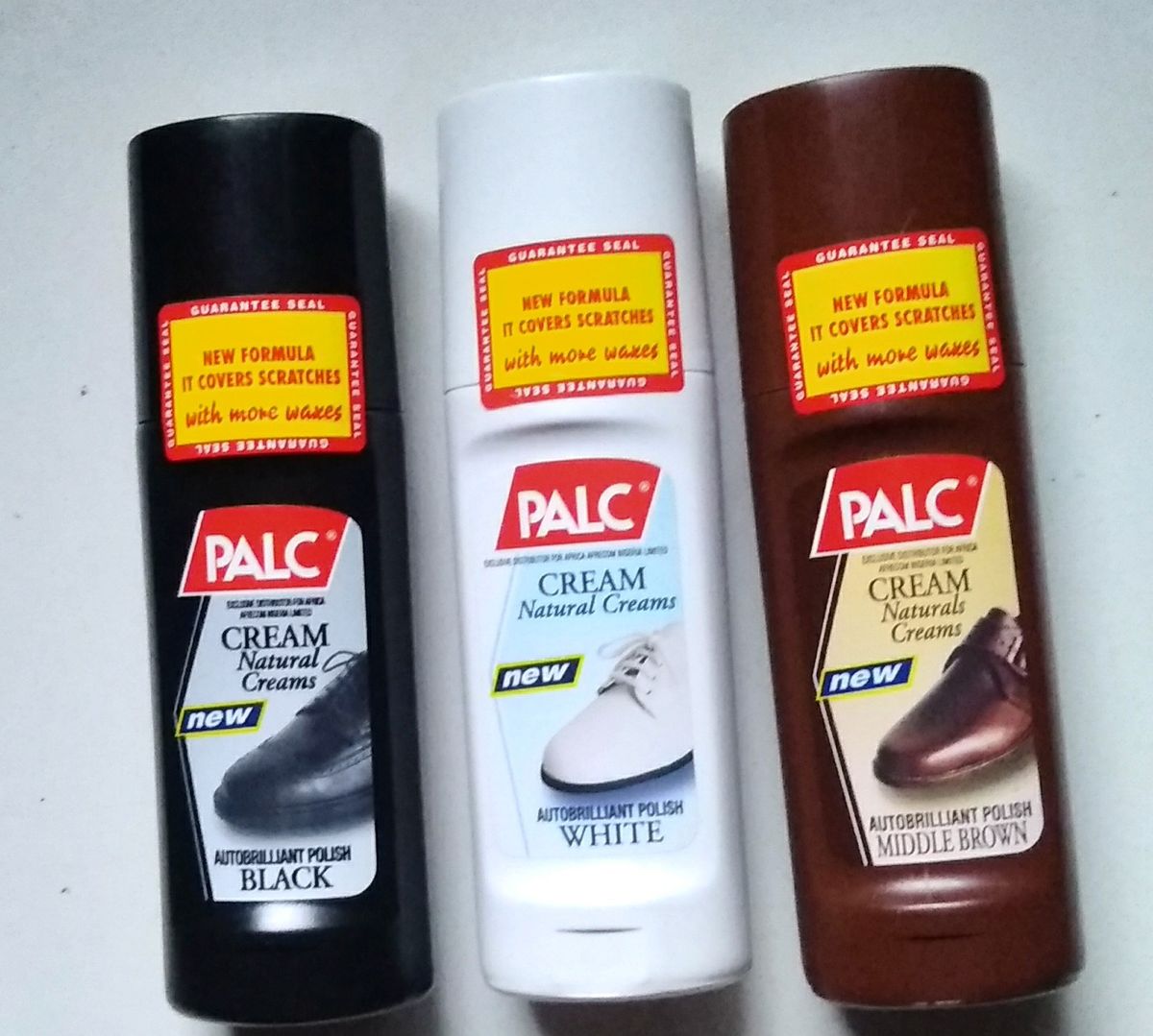 3 Colour In 1 Liquid Leather Shoe Polish - Black, Brown And White