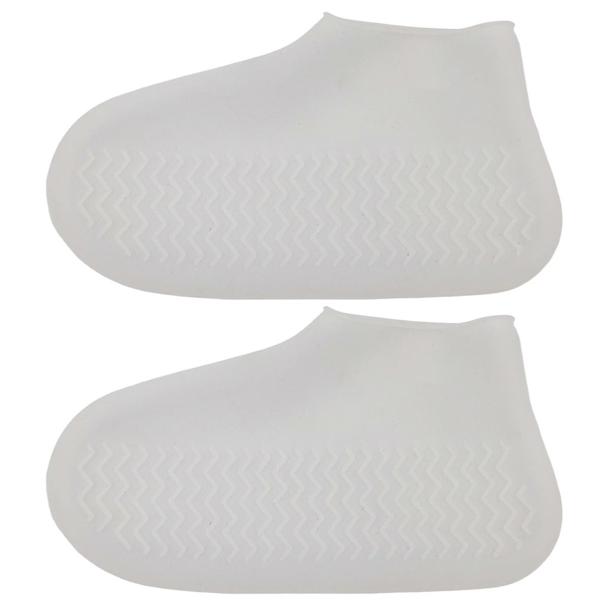 2Pcs Shoes Protectors Outdoor Rainy Days Rain Boot Covers White