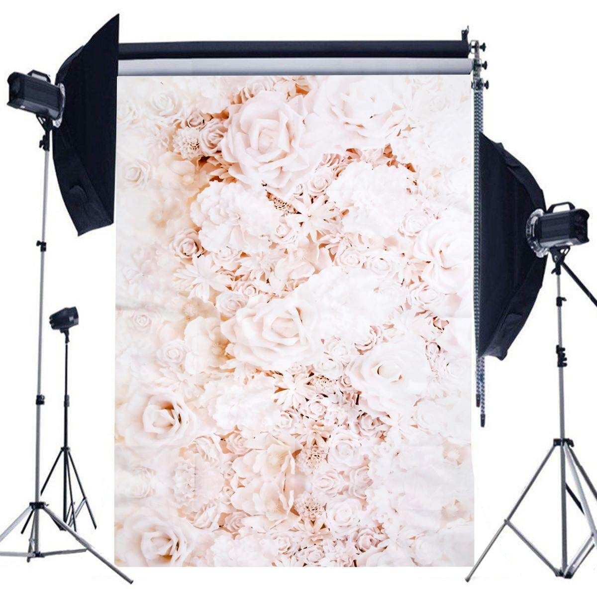 White Rose Flower Baby Vinyl Photography Background Backdrop Photo Studio Props # 90*150cm 90*150cm