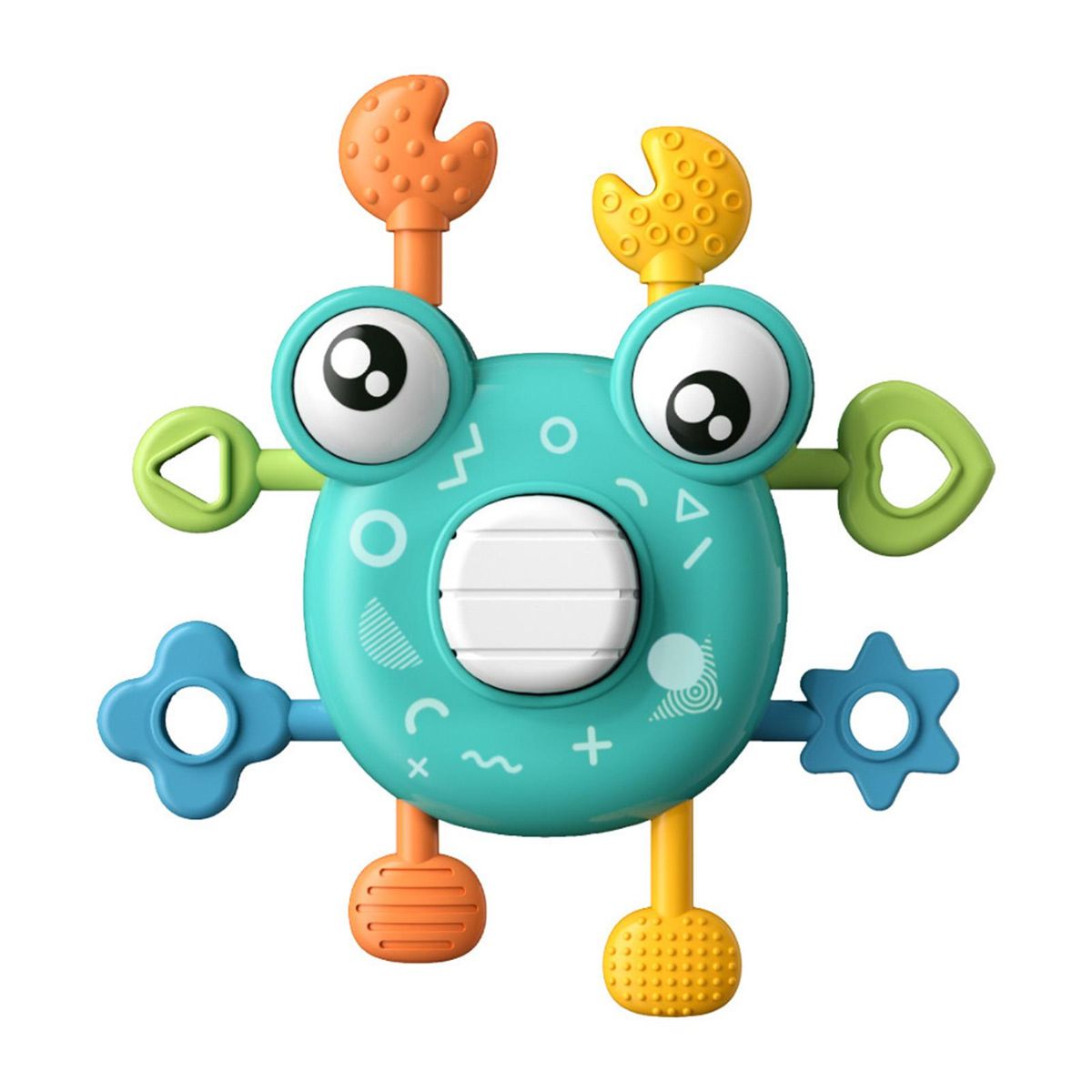Infant Grasping Toy Plastic Grip Toys Toddler Pulling Toy Blue