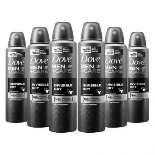 Men+Care 48H Invisible Dry Anti-Perspirant Deodorant 6 X 250ml