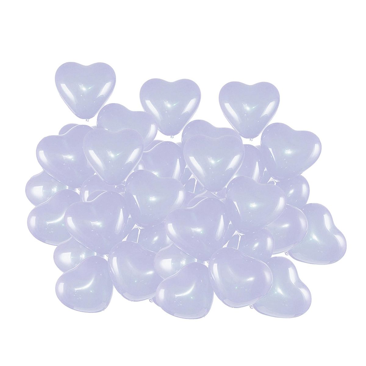 50Pcs Balloon Toys Adult Kids Boy Girl Round Heart Shape Birthday Balloons Purple