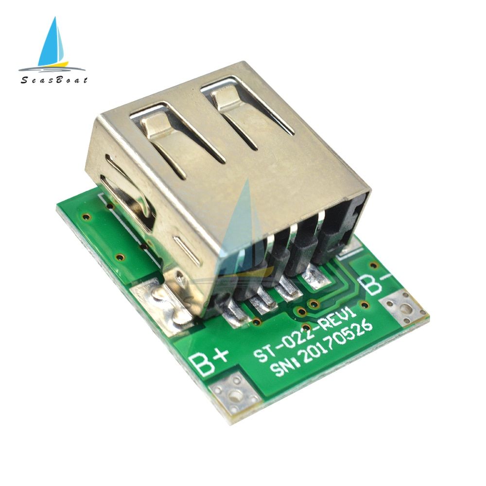 2PCS 5V 1A Boost Step Up Power Module Lithium LiPo Battery Charging Protection Board USB For DIY Charger