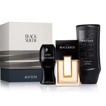 Black Suede Gift Set