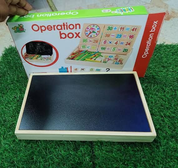 Maths Operation Box With Board, Counting Sticks & Arithmetic Symbols