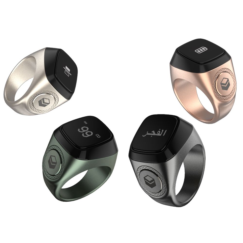 Umeox Factory Stock Smart Ring,islamic Tasbeeh,digital Clock,muslim Gift