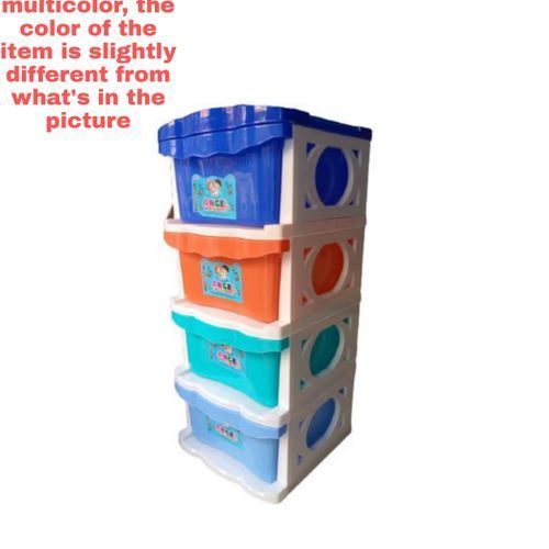 Plastic Children Baby Wardrobe - Multicolour, Wardrobe