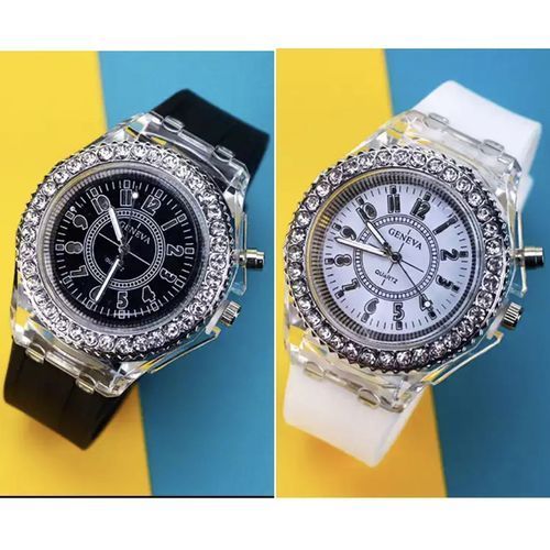 2 In 1 Crystal Fashion Sport Digital Led Wristwatch