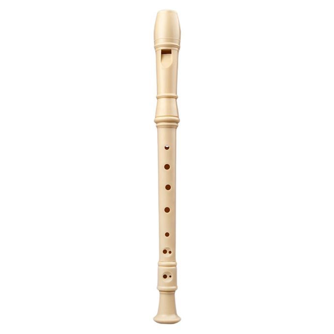 White Long Flute Instrument Baroque Recorder For School 8 Hole