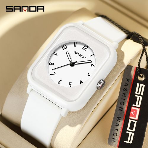 Sanda Student's Sport Watch Waterproof Square Watches For Women 6127