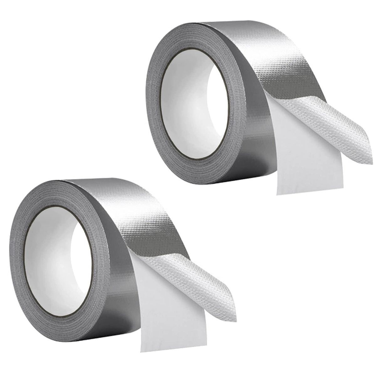 Glass Fiber Cloth Aluminum Foil Tape 59Mil Thick High Temperature Insulation Adhesive Metal Duct Tape