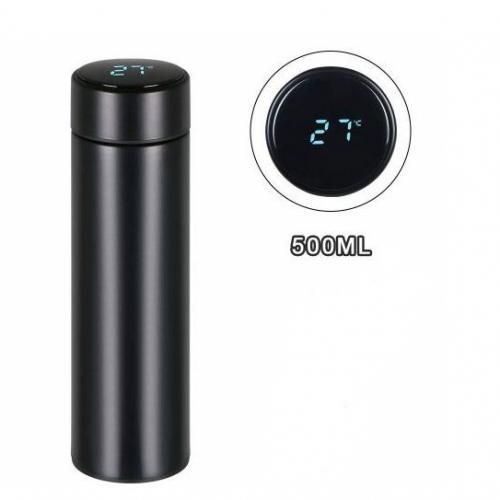 500ml Water Bottle Smart LED Temperature Display Stainless Steel Vacuum Flask