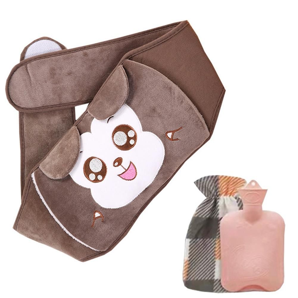 3PCS Hot Water Bag Belt Hand Warmer Cute Animal Handbags Hot Water Bag Hot Water Bottles for Girls Heater Gift E