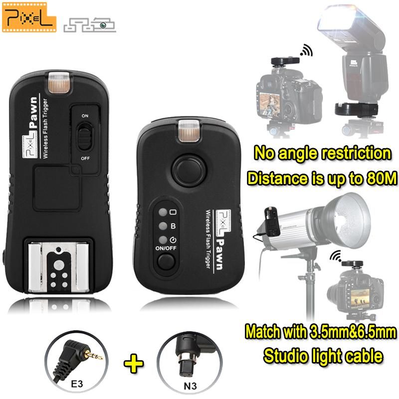 Pixel TF-361 Wireless Flash Trigger Remote Shutter Release Control Transceiver Receiver For Eos Digital SLR Camera 50D 40D 30D 1200D 1100D 1000D CUIII