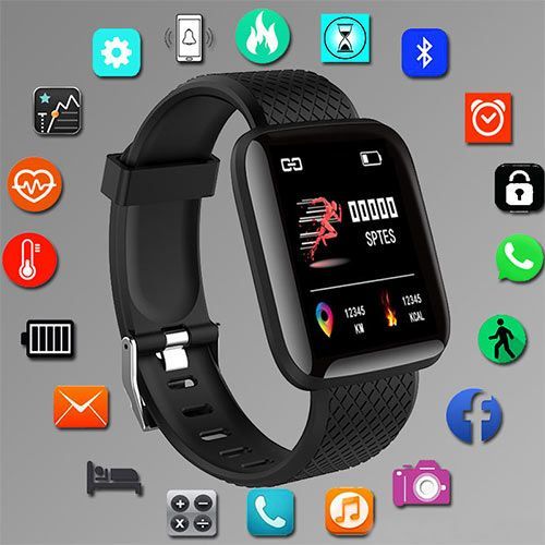 Color - Screen Smart Watch Heart Rate Sport Bracelet.