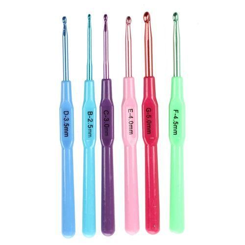 Plastic Handle Crochet Hooks Knit Needles Weave