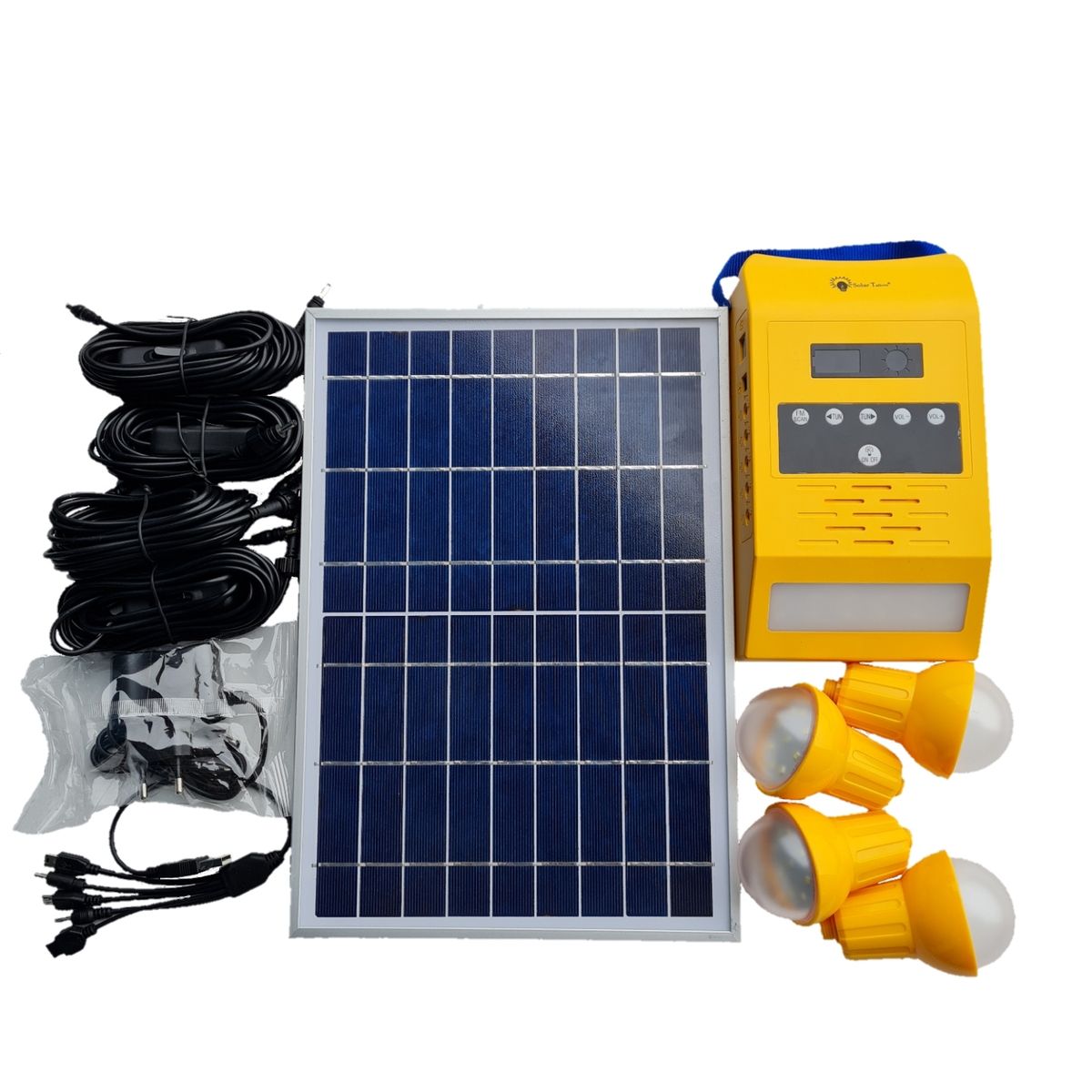 Solar Home Lighting With Radio And 4Pcs Super Bright LEDs