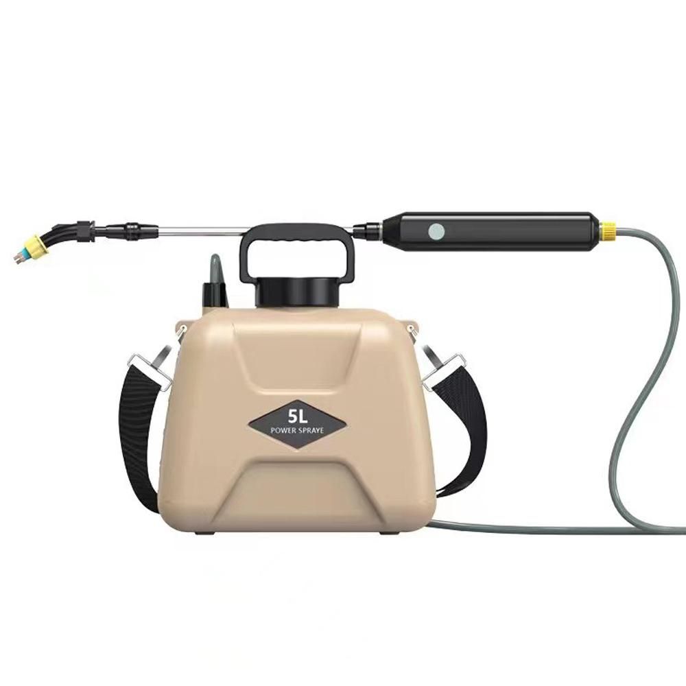 Shoulder Type Electric Gardening Sprinkler Garden Plants Watering Device Flowers Spraying Machine Telescopic Rod Length Adjustable 5L Capacity Multifunctional Agriculture Tool