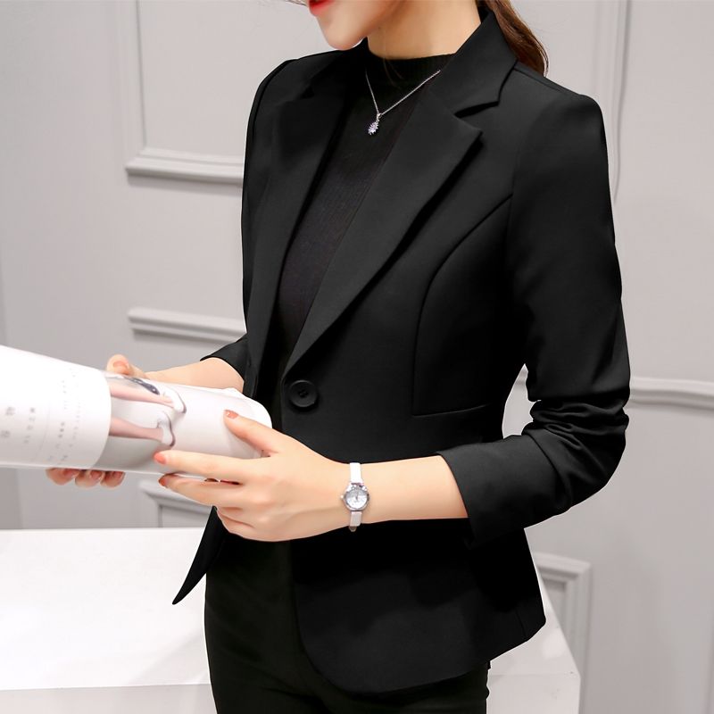 New Arrival Woman Long Sleeve Blazer Single Button Blazer Jacket