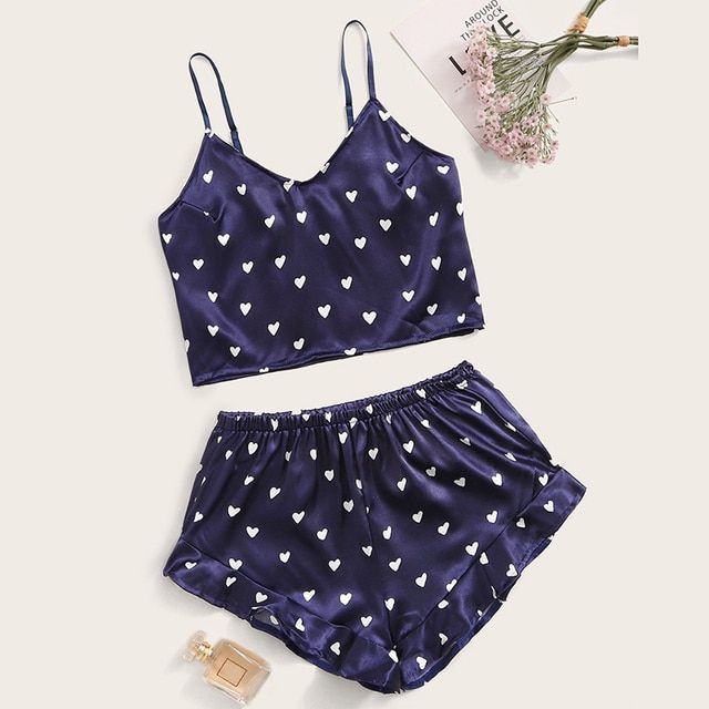 Women's Pure Cotton Printed Pajamas Suit Lovely Pajamas