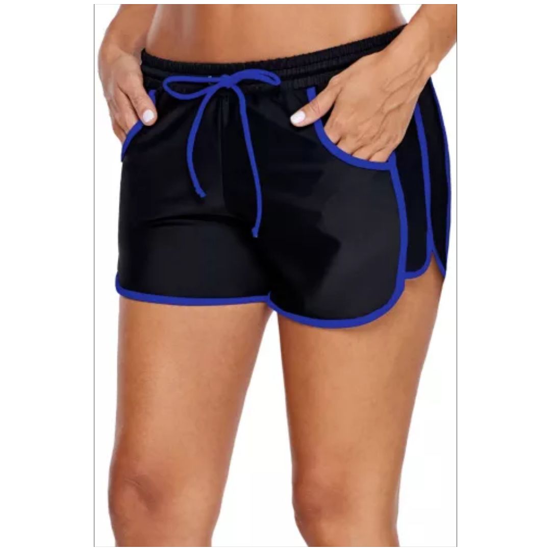 Mfed Sporty Piping Trim Black Swim Short