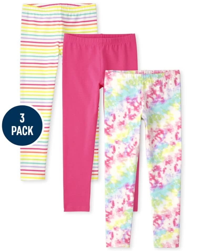 Leggings 3 In A Pack Flowery