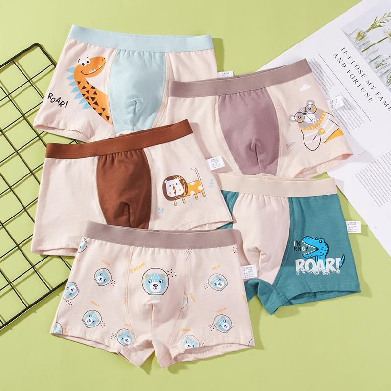 Cotton Kids Boys  s Big Childrens  Cozy Children's Underwear Mid Small Baby  Boy Shorts Packing: 4pcs