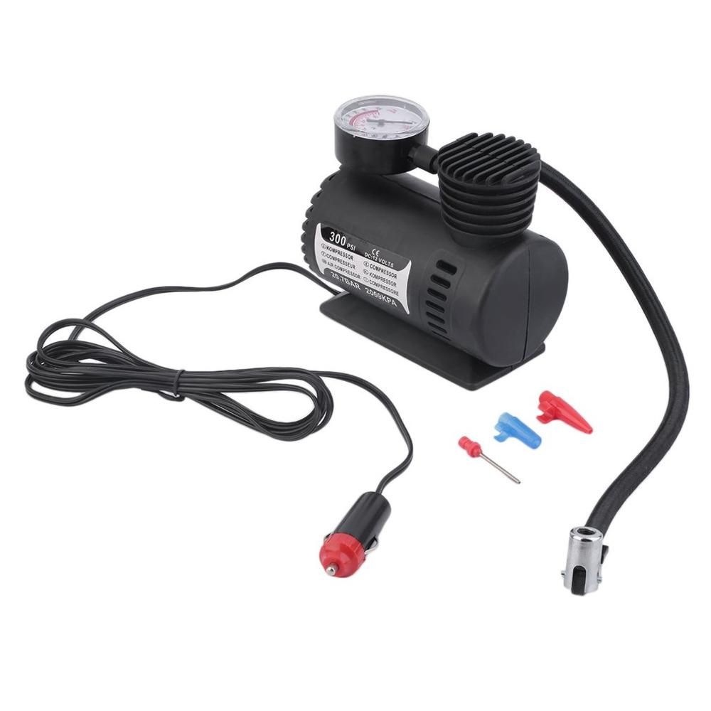 Portable Mini 12V Inflator Pump Toys Sports Electric Pump Mini Compact Compressor Pump Tyre Air