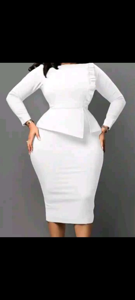 Beautiful White Gown For Ladies