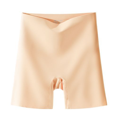 (skin)Flarixa Women's Seamless Shorts Safety Pants High Waist Large Size Ice Silk Boxer Panties Anti Friction Skirt Shorts DOU
