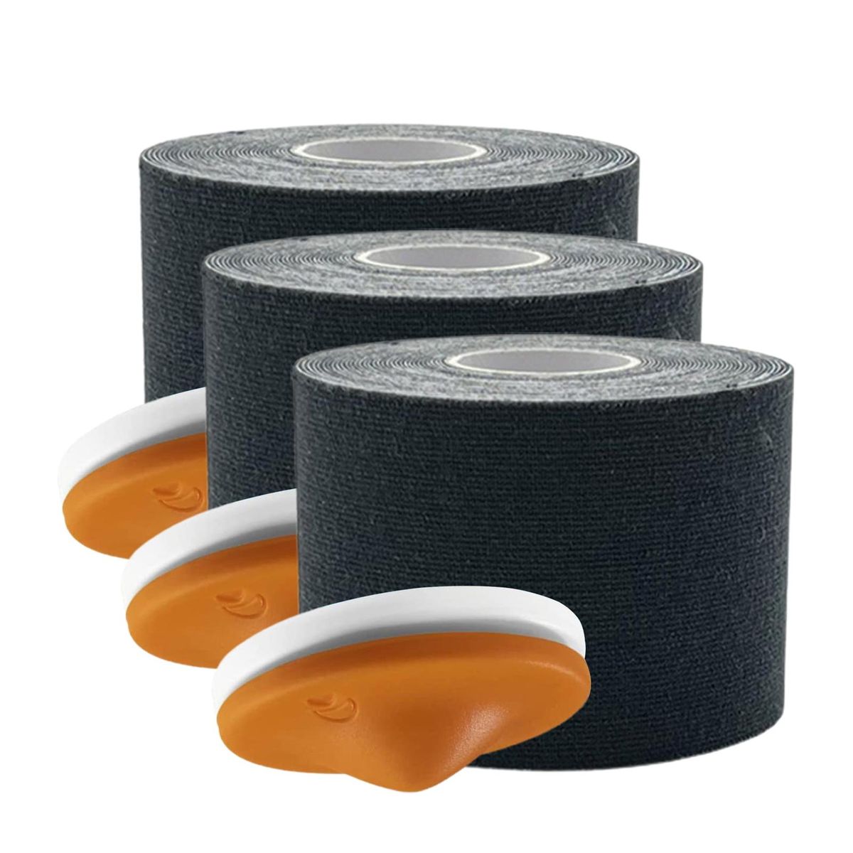 3PcsSet Sports Tape Physical Sports Patches Tape Kit Black