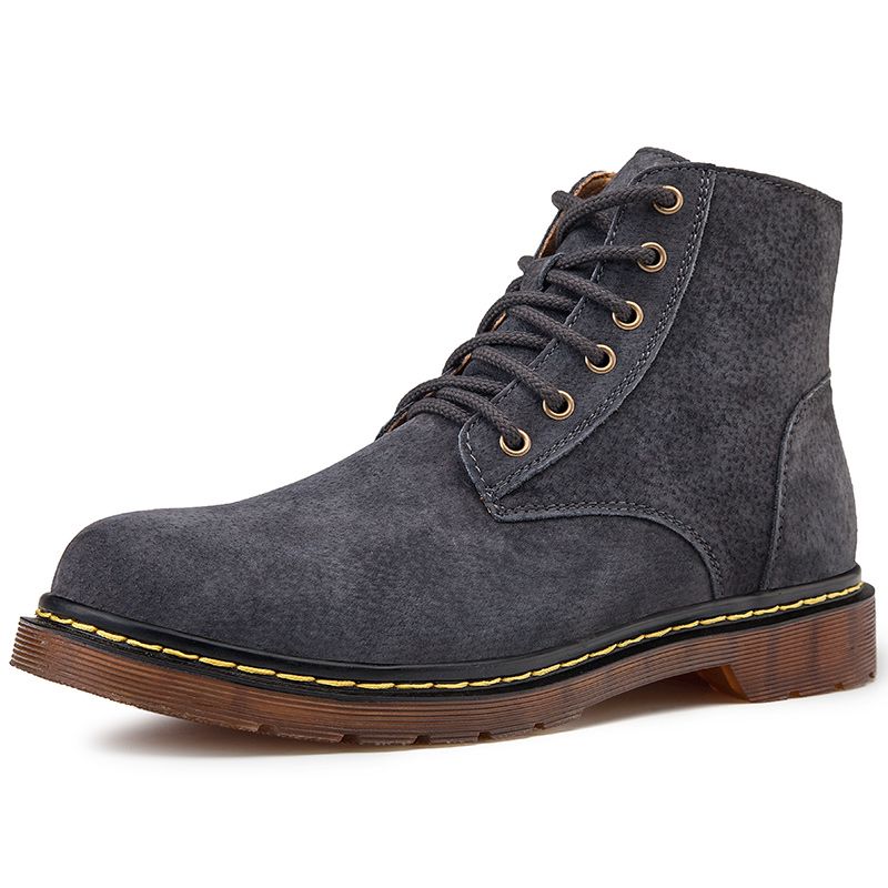 Big Size Mens Ankle Top Boots Chukka Boots-Blue