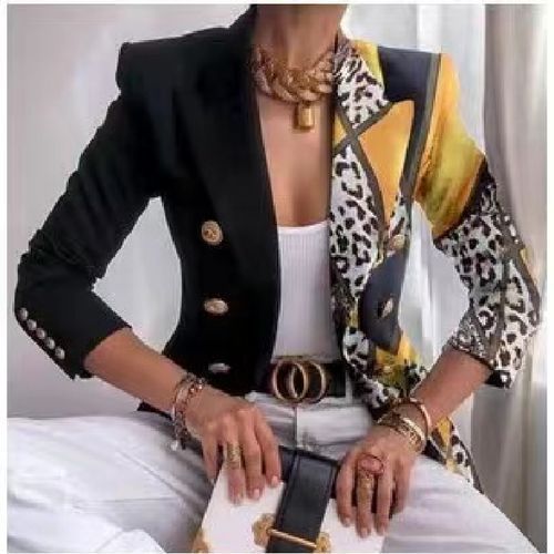 Woman Regular Fit Regular Blazer Ladies Shirt Jacket Denim Butterfly Embroidery