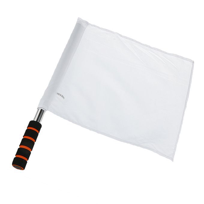 Referee Football Soccer Hocky Lineman Flag Hand Flag Competition White