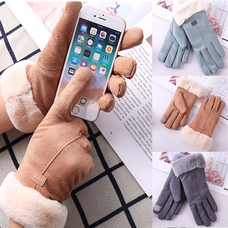 Winter Gloves Warm Soft One Size Men Thermal Women Ladies Warm Soft