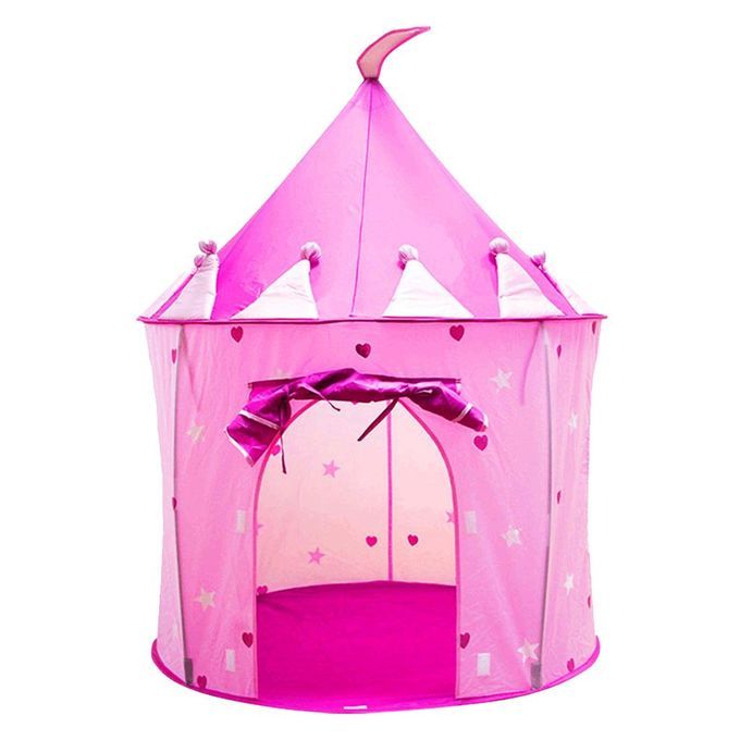 Folable Girls Fairy Play Tent Kids Castle Cubby Play House Toy Pink